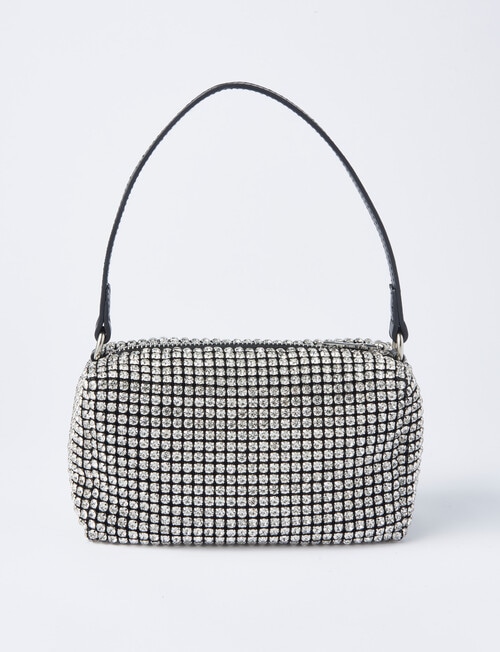 Whistle Accessories Square Sparkle Bag, Black product photo View 03 L