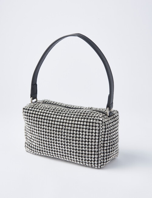 Whistle Accessories Square Sparkle Bag, Black product photo View 04 L