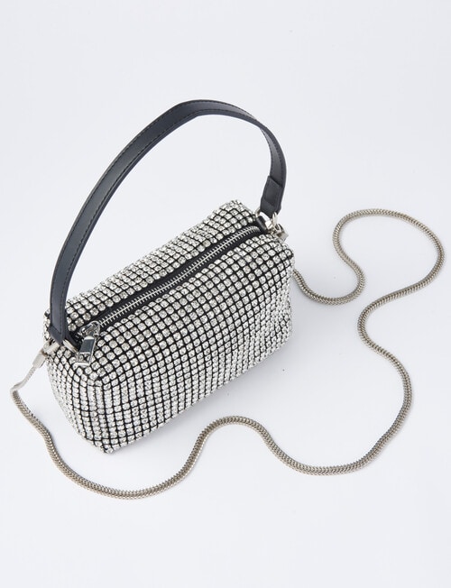Whistle Accessories Square Sparkle Bag, Black product photo View 06 L