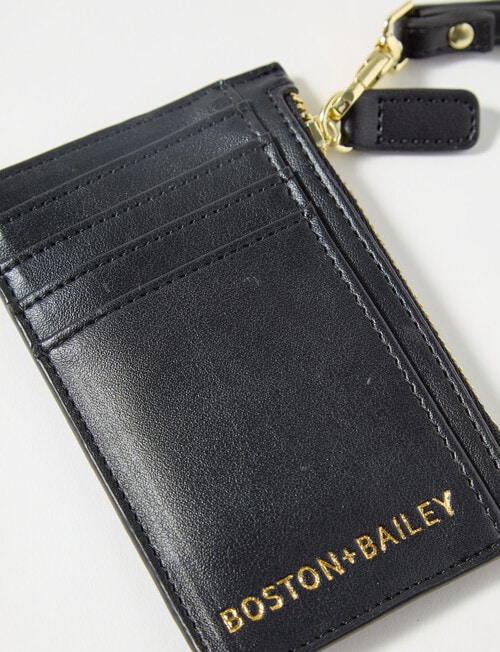 Boston + Bailey Wrist Handle Card Holder, Black product photo View 03 L