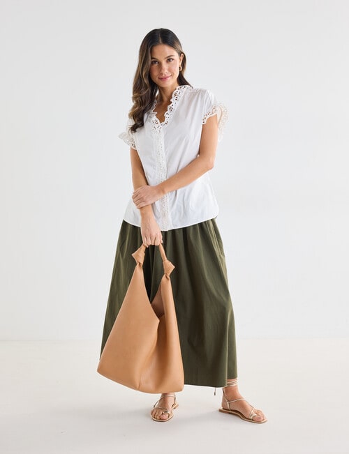 Whistle Accessories Knot Handle Tote Bag, Honey product photo View 09 L