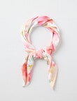 Boston + Bailey Square Satin Print Scarf, Bright Bloom product photo