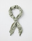 Boston + Bailey Square Cotton Print Scarf, Olive Ikat product photo