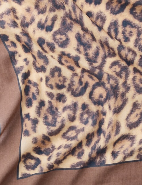Boston + Bailey Square Cotton Print Scarf, Animal product photo View 02 L