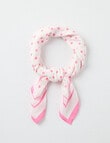 Boston + Bailey Square Cotton Print Scarf, Pink Spot product photo