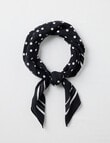 Boston + Bailey Square Cotton Print Scarf, Black Spot product photo