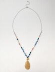 Whistle Accessories Long Bead Pendant Necklace, Multi product photo