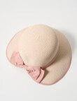 Boston + Bailey Bow Cloche Hat, Ivory & Blush product photo View 04 S