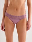 Lyric Lace Top Bikini Brief, Violet product photo