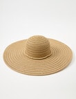 Zest Resort Wide Brim Bead Trim Hat, Natural product photo