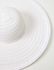 Zest Resort Wide Brim Bead Trim Hat, White product photo View 03 S