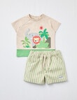 Teeny Weeny Safari Short & Tee, Two Piece Set, Apple product photo