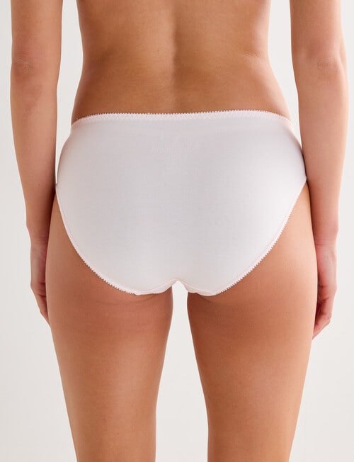 Lyric Cotton & Lace Top Bikini Brief, Blush product photo View 02 L