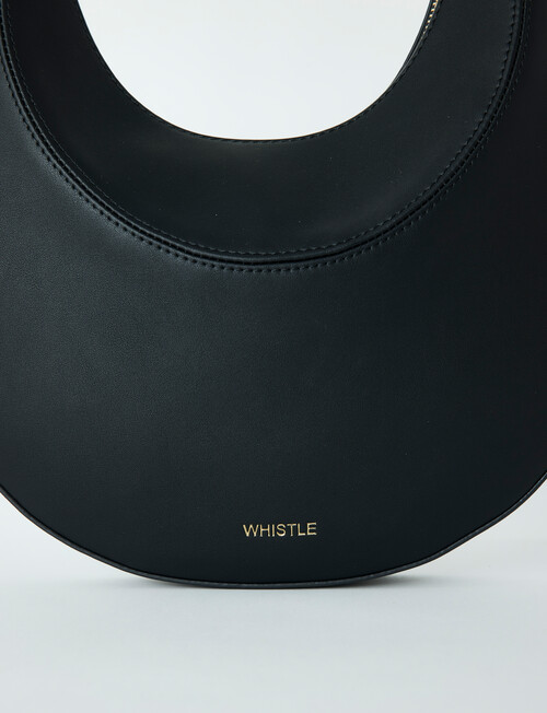 Whistle Accessories Round Shoulder Bag, Black product photo View 03 L