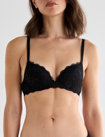 Lyric Harper Push Up Bra, Black, A-D product photo