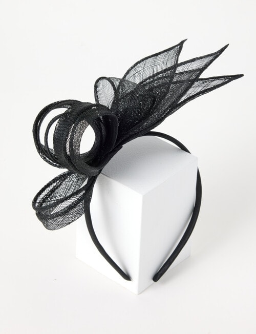 Whistle Accessories Lila Fascinator, Black product photo