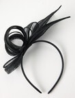 Whistle Accessories Lila Fascinator, Black product photo View 03 S