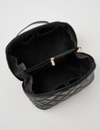 Boston + Bailey Quilted Zip Vanity Case, Black product photo View 04 S