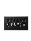 Stevens Social Club Wine Charms, Set of 6, Silver product photo
