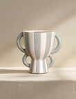 M&Co Lola Stripe Vase, Ballad product photo