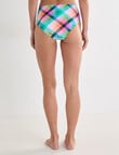 Zest Swimwear Check High Waisted Bikini Brief, Lilac product photo View 02 S
