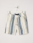 Mac & Ellie Stripe Linen Short, Blue product photo