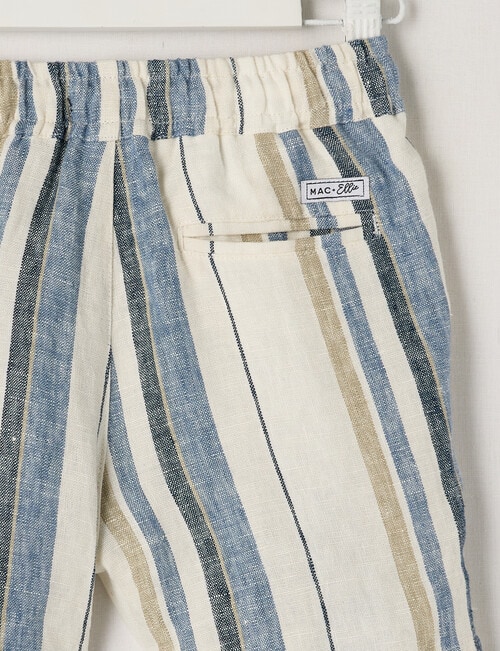 Mac & Ellie Stripe Linen Short, Blue product photo View 02 L