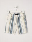 Mac & Ellie Stripe Linen Short, Blue product photo View 04 S