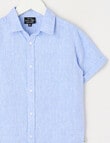 Mac & Ellie Linen Short Sleeve, Blue product photo View 02 S