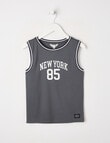 Mac & Ellie Mesh Basketball Tank Top, Grey product photo