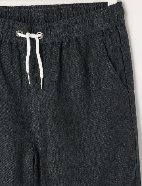 No Issue Linen Short, Graphite product photo View 03 L