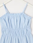 Switch Mia Tiered Linen Blend Dress, Light Cornflower product photo View 02 S