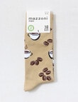 Mazzoni Coffee Bamboo-Blend Dress Sock, Beige product photo View 02 S
