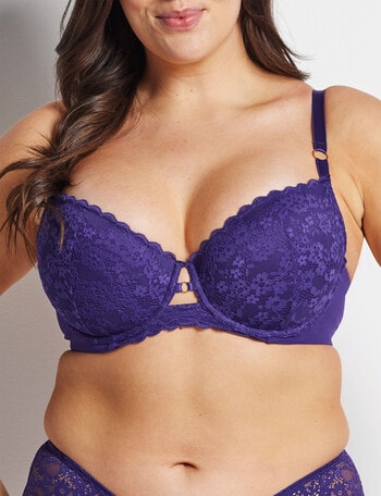 Perfects Be Free Balconette Bra, Mulberry Purple, D-E product photo