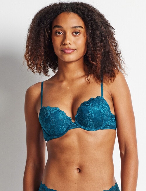 Perfects Brazilian Push Up Bra, Blue Coral, A-D product photo