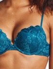 Perfects Brazilian Push Up Bra, Blue Coral, A-D product photo View 02 S