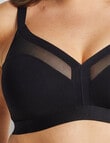 Perfects Unreal Wirefree Bra, Black, D-G product photo View 03 S