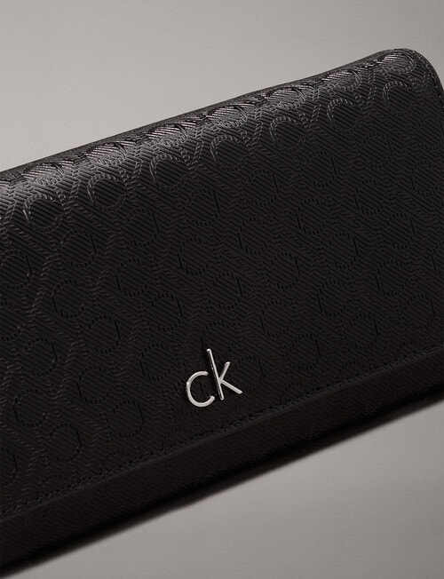 Calvin Klein Daily Wallet Mini Bag, Classic Mono Black product photo View 03 L