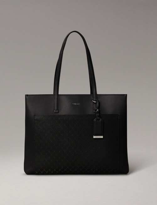 Calvin Klein Must Medium Shopper Bag, Classic Mono Black product photo
