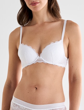 Lyric Harper Push Up Bra, White, A-D product photo