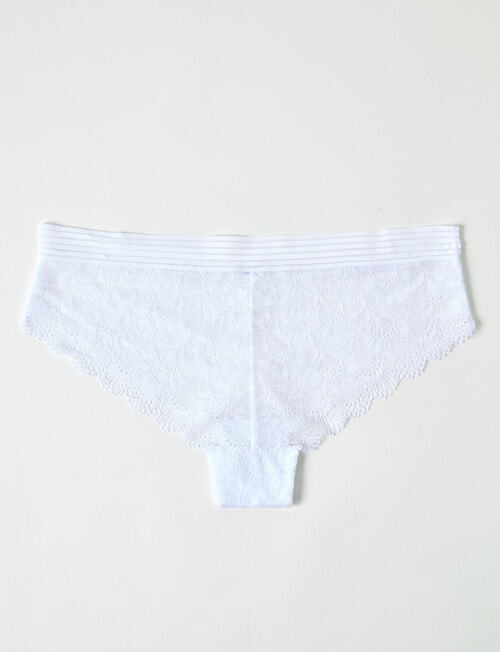 Lyric Harper Lace Boyleg Brief, White product photo View 02 L