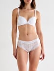 Lyric Harper Lace Boyleg Brief, White product photo View 03 S