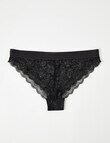 Lyric Harper Lace Bikini Brief, Black product photo View 02 S