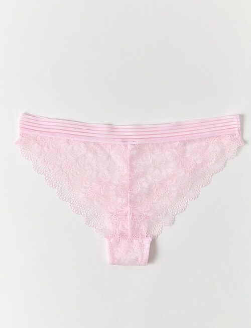 Lyric Harper Lace Bikini Brief, Blush product photo View 02 L