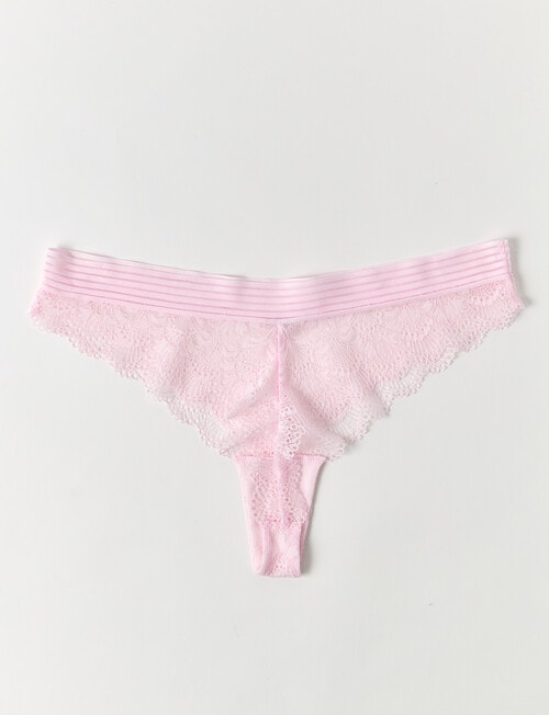 Lyric Harper Lace G-String Brief, Blush product photo View 02 L