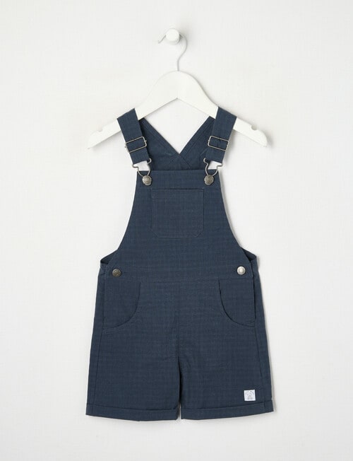 Teeny Weeny Woven Shortall, Navy product photo