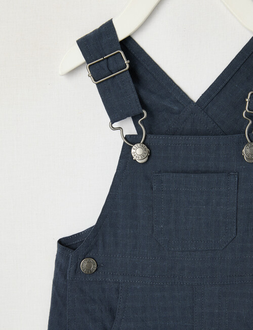 Teeny Weeny Woven Shortall, Navy product photo View 02 L