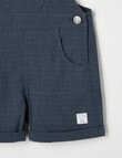 Teeny Weeny Woven Shortall, Navy product photo View 03 S
