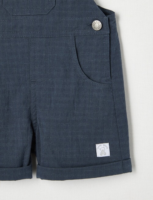 Teeny Weeny Woven Shortall, Navy product photo View 03 L
