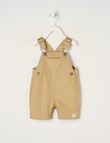 Teeny Weeny Woven Shortall, Dark Sand product photo